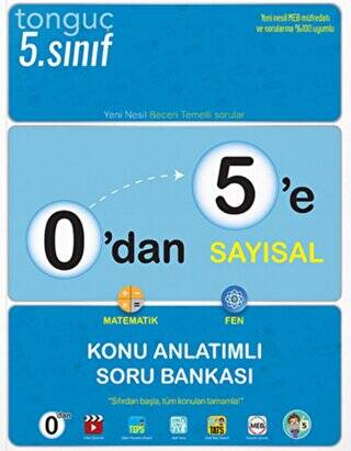 0`dan 5`e Sayısal Konu Anlatımlı Soru Bankası - 1