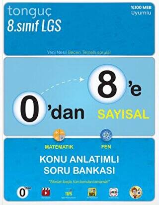 0`dan 8`e Sayısal Konu Anlatımlı Soru Bankası - 1