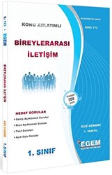 1. Sınıf 1. Yarıyıl Bireyler Arası İletişim Konu Anlatımlı Soru Bankası - Kod 173 - 1