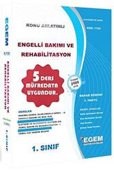 1. Sınıf 2. Yarıyıl Konu Anlatımlı Engelli Bakımı ve Rehabilitasyon - 1