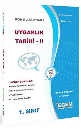 1. Sınıf 2. Yarıyıl Konu Anlatımlı Uygarlık Tarihi 2 - Kod 1167 - 1