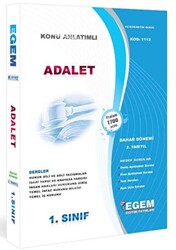 1. Sınıf Adalet - Güncel 2021 - Bahar Dönemi Konu Anlatımlı Soru Bankası - 2021 2. Yarıyıl 1112 - 1