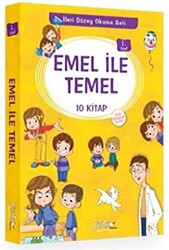 1. Sınıf Emel İle Temel Serisi 10 Kitaplık Set - 1