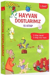 1. Sınıf Hayvan Dostlarımız Serisi 10 Kitap Takım - 1