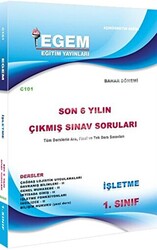 1. Sınıf İşletme Çıkmış Sınav Soruları 2012-2018 Bahar Dönemi - 1