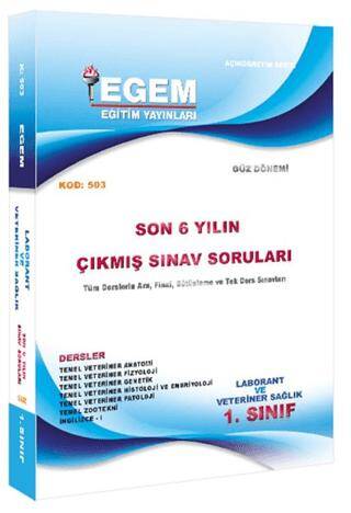 1. Sınıf Laborant ve Veteriner Sağlık Çıkmış Sınav Soruları 2011-2018 503 - 1