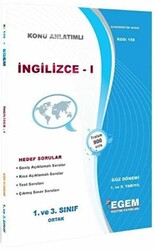 1. ve 3. Sınıf 1. Yarıyıl İngilizce 1 Konu Anlatımlı Soru Bankası - Kod 158 - 1