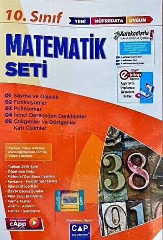 10. Sınıf Anadolu Lisesi Matematik Seti - 1