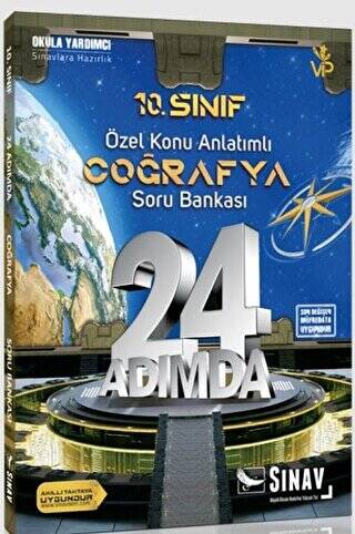 10. Sınıf Coğrafya 24 Adımda Özel Konu Anlatımlı Soru Bankası - 1