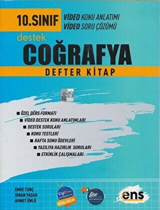 10. Sınıf Coğrafya Destek Defter Kitap - 1