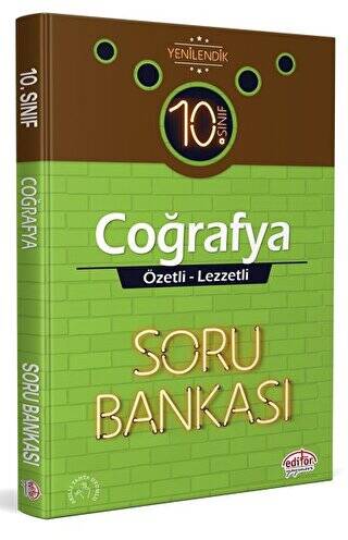 10. Sınıf Coğrafya Özetli Lezzetli Soru Bankası - 1