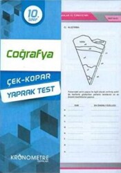 10. Sınıf Coğrafya Yaprak Test - 1