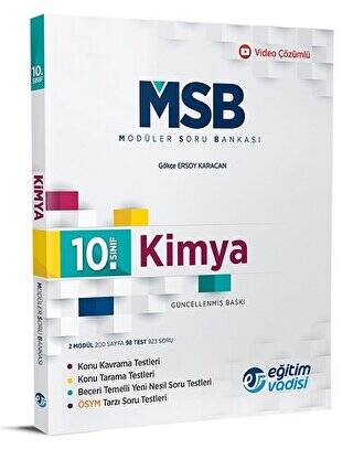 10. Sınıf Kimya Güncel MSB Modüler Soru Bankası - 1