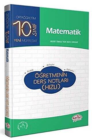 10. Sınıf Matematik Öğretmenin Ders Notları Hızlı - 1