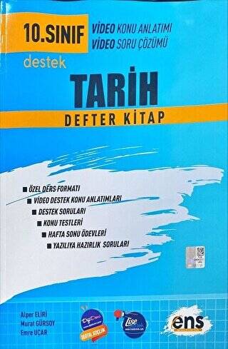 10. Sınıf Tarih Destek Defter Kitap - 1