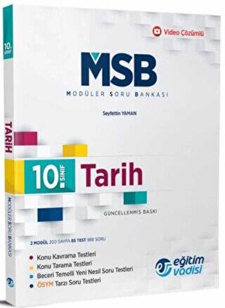 10. Sınıf Tarih Güncel MSB Modüler Soru Bankası - 1