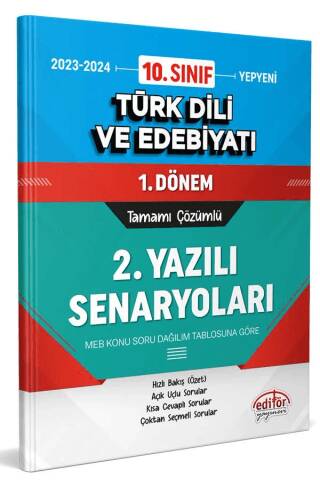 10. Sınıf Türk Dili ve Edebiyatı 1. Dönem Ortak Sınavı 2. Yazılı Senaryoları Tamamı Çözümlü - 1