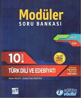 10. Sınıf Türk Dili ve Edebiyatı Modüler Soru Bankası - 1