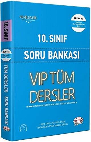 10. Sınıf VIP Tüm Dersler Soru Bankası Mavi Kitap - 1