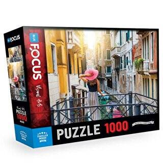 1000 Parça Traveller Woman Gezgin Kadın Puzzle Blue Focus Yayınları - 1