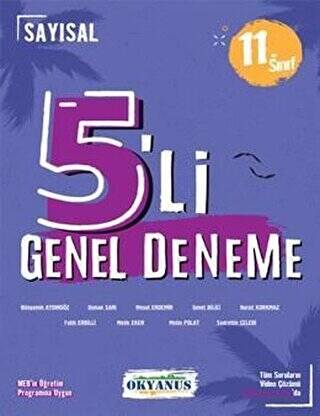 11. Sınıf 5`li Genel Deneme Sayısal - 1