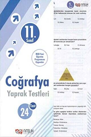 11. Sınıf Coğrafya 24 Yaprak Test - 1