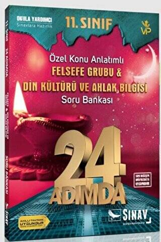 11. Sınıf Felsefe Grubu Din Kültürü ve Ahlak Bilgisi 24 Adımda Özel Konu Anlatımlı Soru Bankası - 1