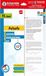 11. Sınıf Felsefe Kazanım Değerlendirme Yaprak Testi - 1