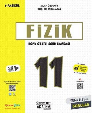 11. Sınıf Fizik - Konu Özetli Soru Bankası - 6 Fasikül Üçgen Akademi Lise - 1