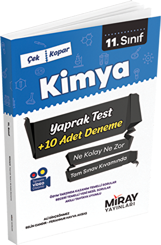 11. Sınıf Kimya Yaprak Testler - 1