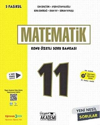 11. Sınıf Matematik - Konu Özetli Soru Bankası - 5 Fasikül - 1