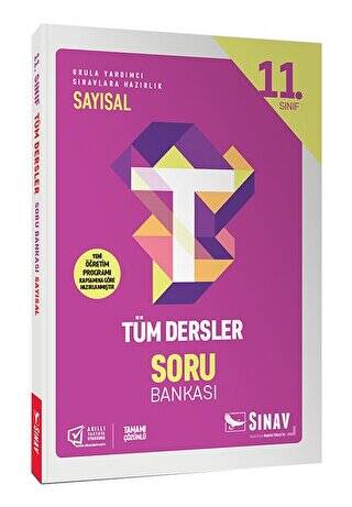 11. Sınıf Tüm Dersler Sayısal Soru Bankası - 1