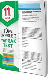 11. Sınıf Tüm Dersler Yaprak Test - 1