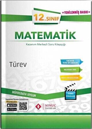 12. Sınıf Matematik Türev Kazanım Merkezli Soru Kitapçığı Video Çözümlü - 1