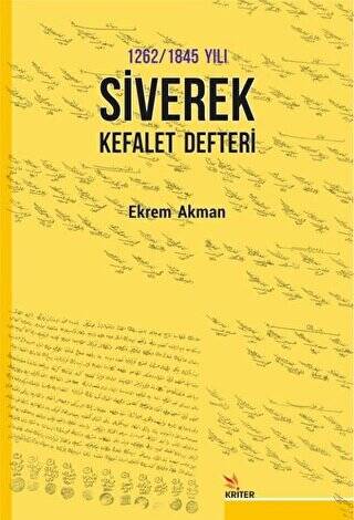 1262 -1845 Yılı Siverek Kefalet Defteri - 1