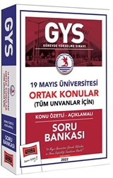 19 Mayıs Üniversitesi GYS Konu Özetli Açıklamalı Soru Bankası - 1