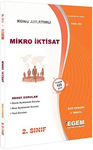 2. Sınıf 3. Yarıyıl Mikro İktisat Konu Anlatımlı Soru Bankası - Kod 253 - 1