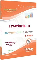 2. Sınıf 4. Yarıyıl İstatistik 2 Konu Anlatımlı Hedef Sorular - Kod 2257 - 1