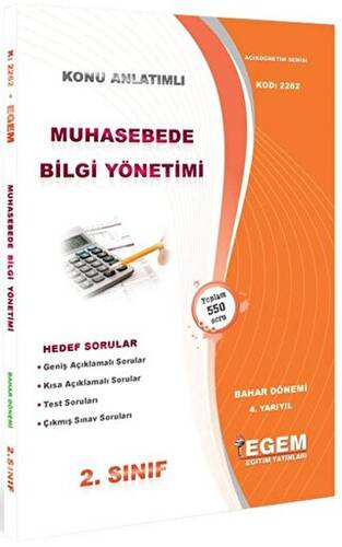 2. Sınıf 4. Yarıyıl Konu Anlatımlı Muhasebede Bilgi Yönetimi - Kod 2262 - 1