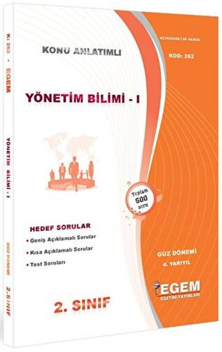 2. Sınıf 4. Yarıyıl Yönetim Bilimi 1 Konu Anlatımlı Soru Bankası - Kod 262 - 1