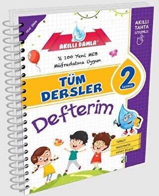 2. Sınıf Akıllı Damla Tüm Dersler Defterim - 1