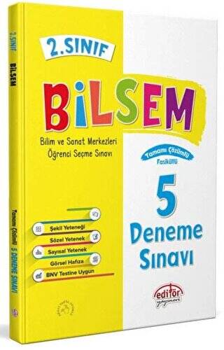 2. Sınıf Bilsem Çözümlü 5 Deneme Sınavı - - 1