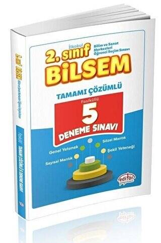 2. Sınıf BİLSEM Tamamı Çözümlü 5 Deneme - 1