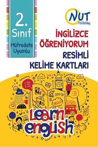 2. Sınıf İngilizce Öğreniyorum Resimli Kelime Kartları - 1