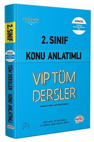 2. Sınıf VIP Tüm Dersler Konu Anlatımlı Mavi Kitap - 1