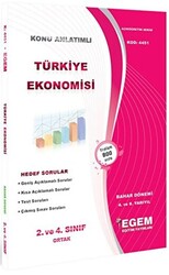 2. ve 4. Sınıf 4. ve 8. Yarıyıl Konu Anlatımlı Türkiye Ekonomisi - Kod 4451 - 1