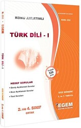 2. ve 4. Sınıf Ortak 3. ve 7. Yarıyıl Türk Dili 1 Konu Anlatımlı Soru Bankası - 1