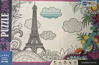 200 Parça Coloring Puzzle Eiffel Tower - Eyfel Kulesi - 1