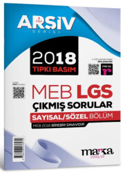 2018 LGS 8. Sınıf Arşiv Serisi Tıpkı Basım Çıkmış Sorular Tamamı Video Çözümlü - 1