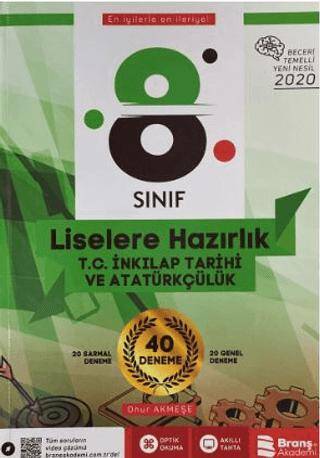 2019 - 2020 8. Sınıf T.C. İnkılap Tarihi ve Atatürkçülük Soru Bankası - 1